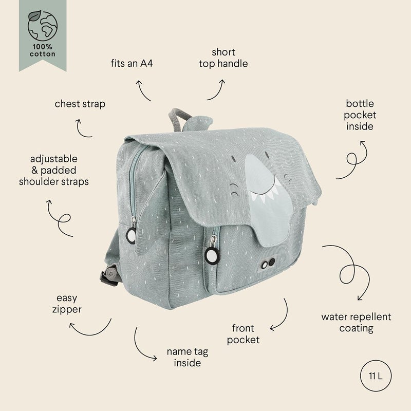 Trixie Children's School Bag - Mr. Shark - Image 5