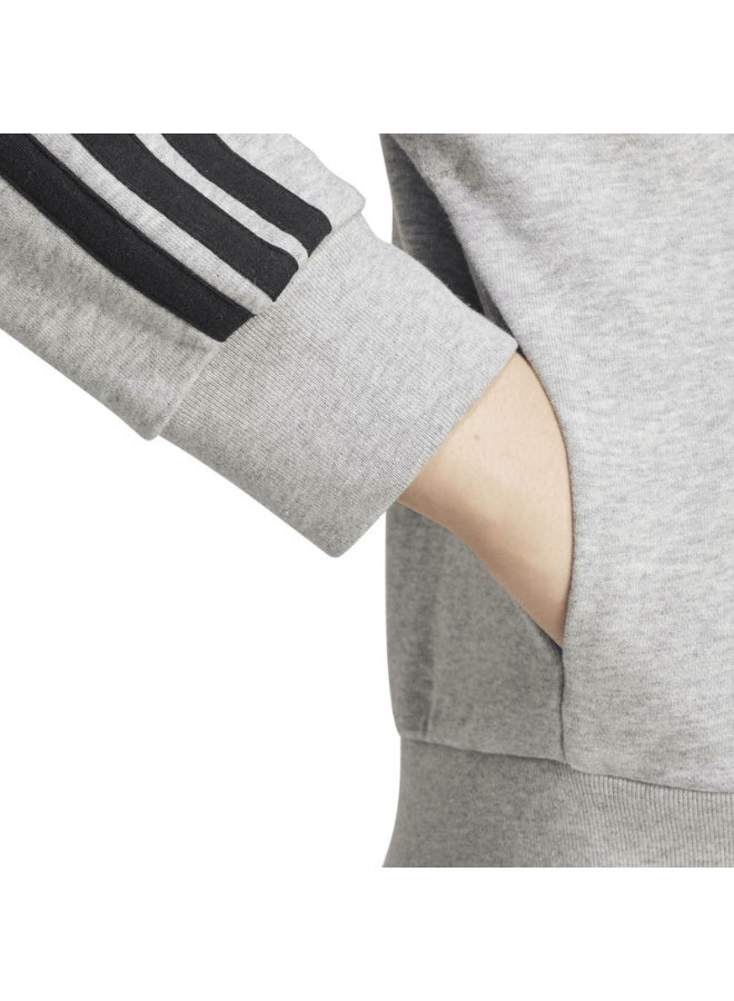 adidas Originals essentials 3-stripes french terry full zip women hooded track top - Image 4