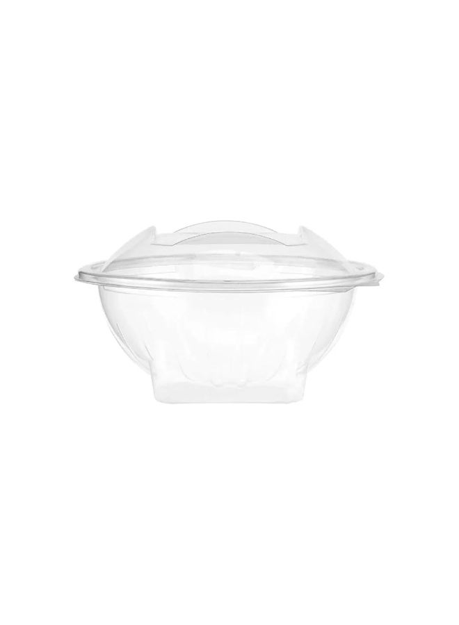 IDEAL PACK أوعية زهور شفافة بمفصل – 12 أونصة | 10 قطع | حاويات بلاستيكية قابلة للتصرف مع غطاء محكم | رائعة للطعام الجاهز، الحلويات، الوجبات الخفيفة وخدمات التموين - Image 1