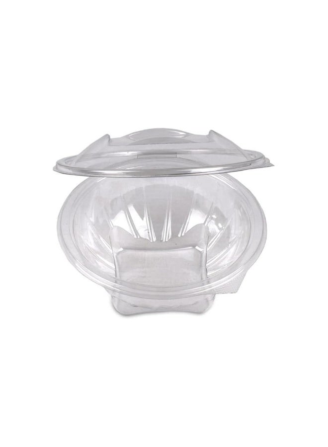 IDEAL PACK أوعية زهور شفافة بمفصل – 12 أونصة | 10 قطع | حاويات بلاستيكية قابلة للتصرف مع غطاء محكم | رائعة للطعام الجاهز، الحلويات، الوجبات الخفيفة وخدمات التموين - Image 3