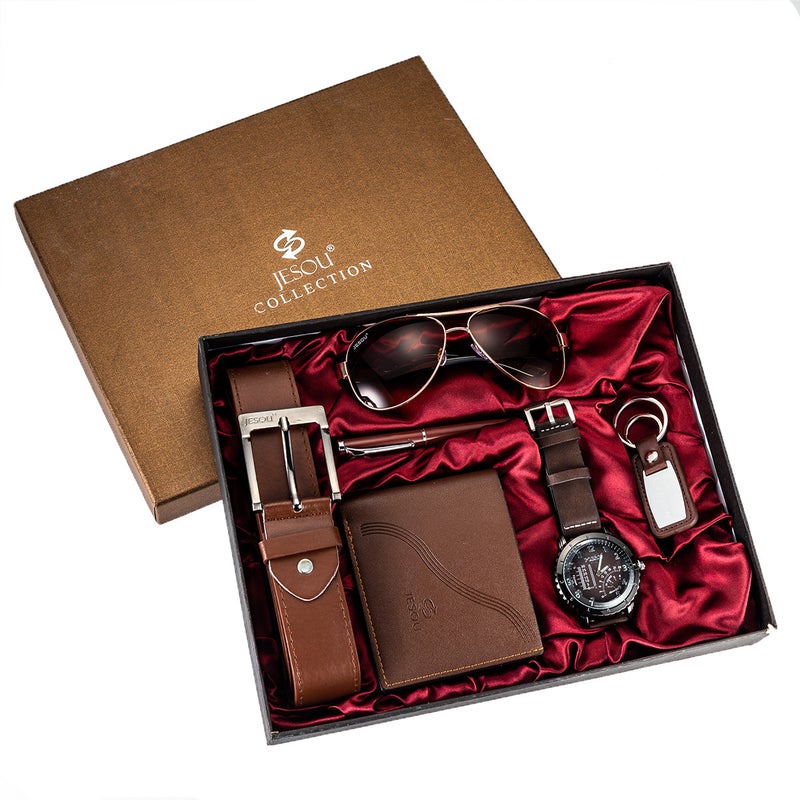 Mens Watch and Accessories Gift Set All black suit  - Image 4