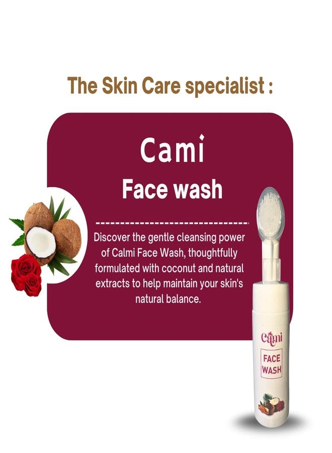 كا-مي غسول الوجه كامي بخلاصة جوز الهند والمستخلصات الطبيعية، تركيبة مرطبة ومفتحة للبشرة، لتجديد شبابها - Image 4