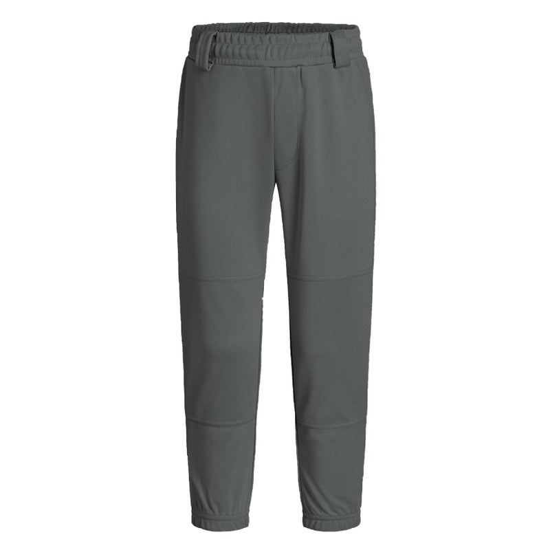 QBK Youth Toddler Baseball Pants Softball Pants Kids Tee Ball Pants for Boy Girl 2T-17Yearsï¼ˆDark Grey Mï¼‰ - Image 1