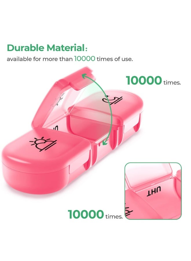 Dovva Pill Organizer 3 Times a Day, Weekly Pill Box, Portable Travel Pill Box 7 Day with 21 Compartments, Large Pill Holder for Storage Cod Liver Oil and Supplements, Vitamins - Image 4