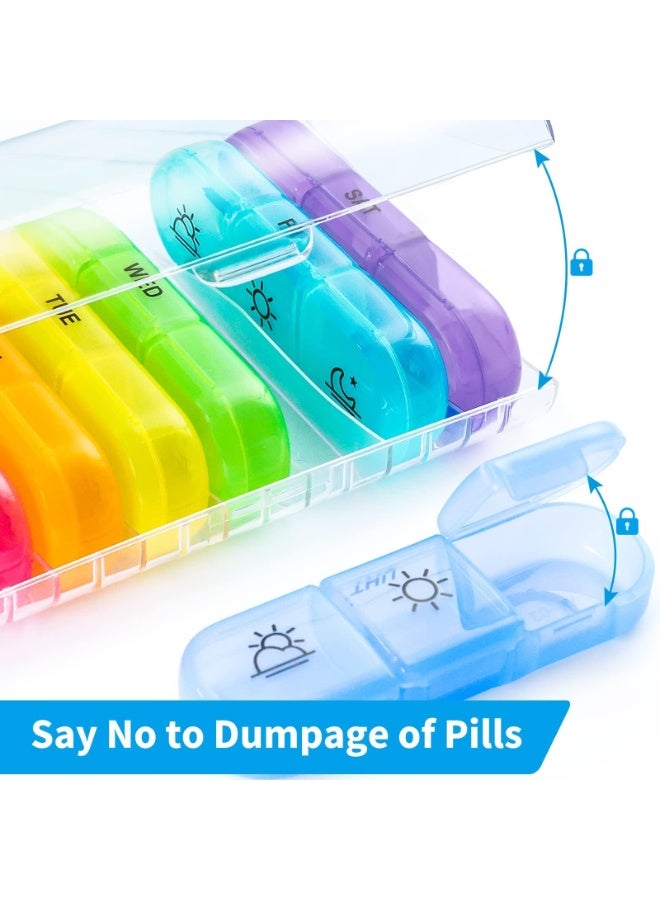 Dovva Pill Organizer 3 Times a Day, Weekly Pill Box, Portable Travel Pill Box 7 Day with 21 Compartments, Large Pill Holder for Storage Cod Liver Oil and Supplements, Vitamins - Image 3