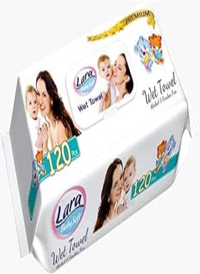 Lara Baby's Soft Premium Wet Wipes (120 Pieces) - pzsku/Z88387854483E20500112Z/45/_/1722278855/05b65557-b7fa-4231-b104-7e275a6a7633