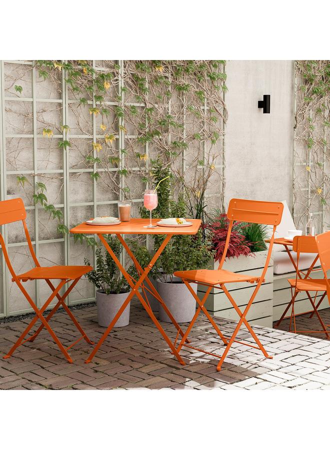 erorex Folding Chair, Bright Orange Outdoor - Image 3