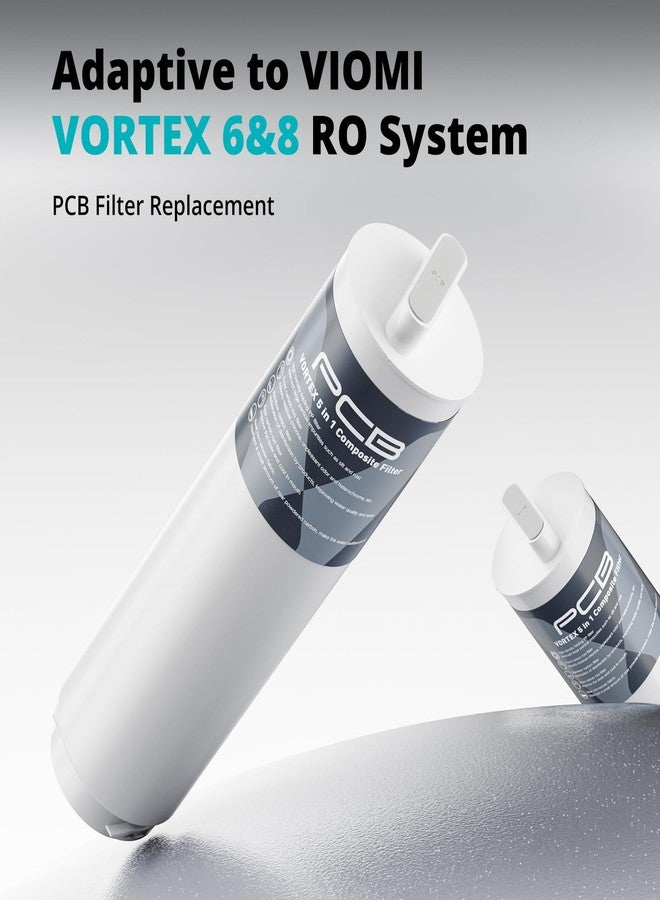فيومي فلتر PCB من VIOMI، بديل لنظام فلتر المياه Vortex 6 وVortex 8، عمر افتراضي 24 شهرًا، مصمم خصيصًا لفلتر المياه بالتناضح العكسي من Viomi - Image 2