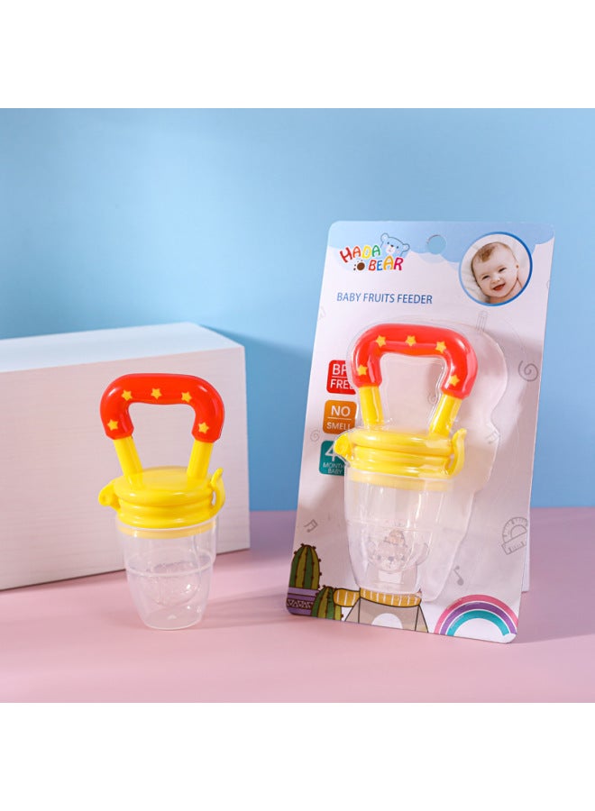 Baby Bite Fruit And Vegetable Music English Children's Food Supplement Pacifier Baby Fruit Food Supplement Bag