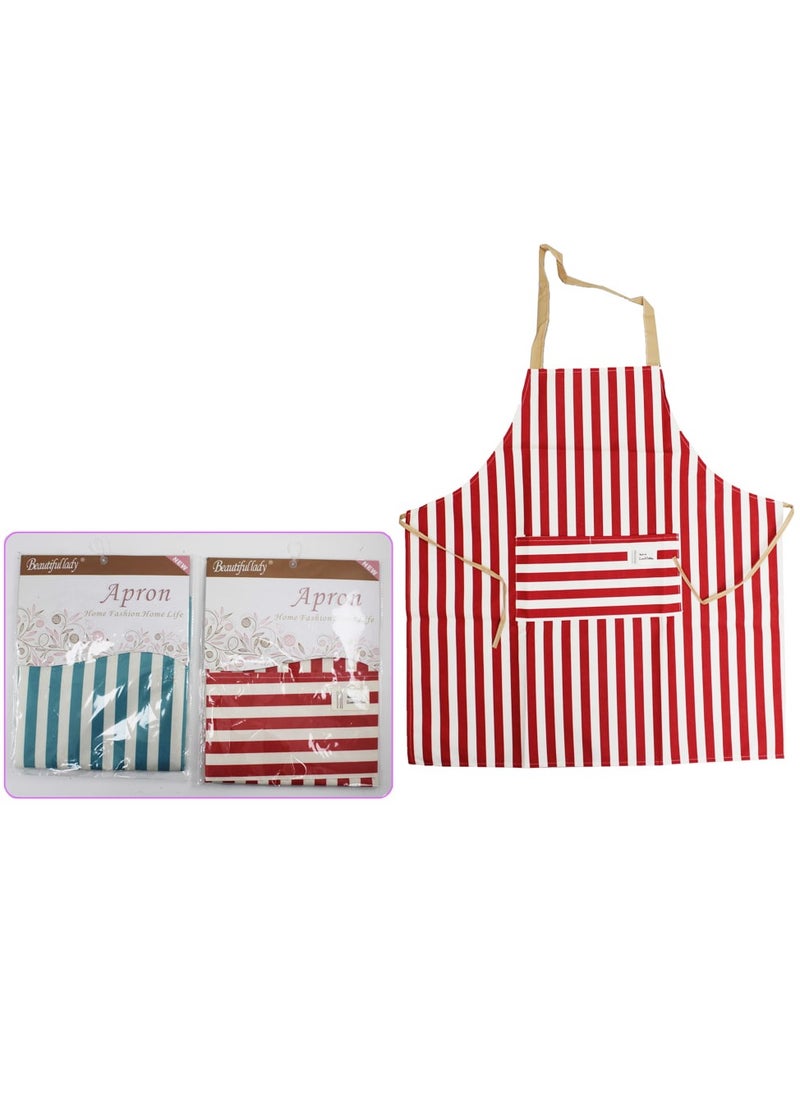 AL QADAH - Apron 70x68Cm Line Design Mix Color - Image 1