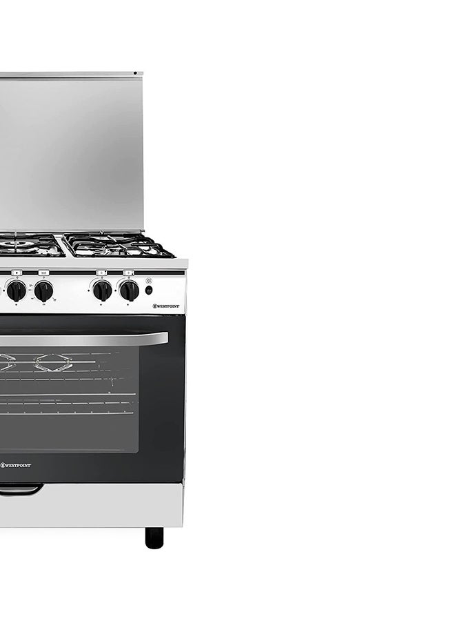 WESTPOINT 5 Burner Gas Cooker 90 x 60cm, Catalytic Cast Iron Grid, Full FFD Fan Assisted, Grill & Turnspit Functions, 1 year warranty WCE-9060HDFS Silver - Image 4