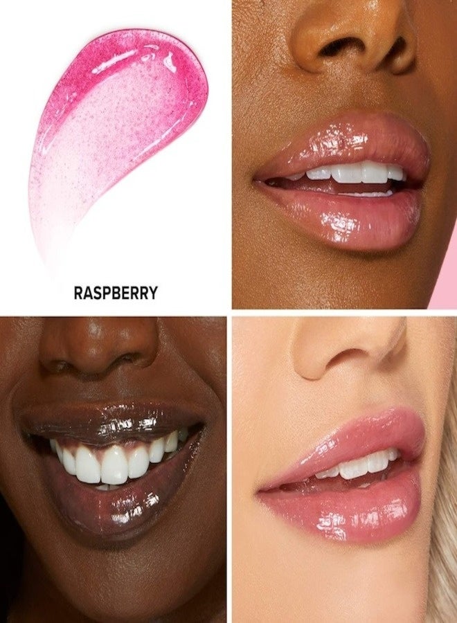 Too FacedCosmetics Too Faced Kissing Jelly Non-Sticky Lip Oil Gloss – Raspberry (Electric Fuchsia) 4.50ml| Hydrating, High-Shine, Cushiony Lip Oil Gloss - Image 2