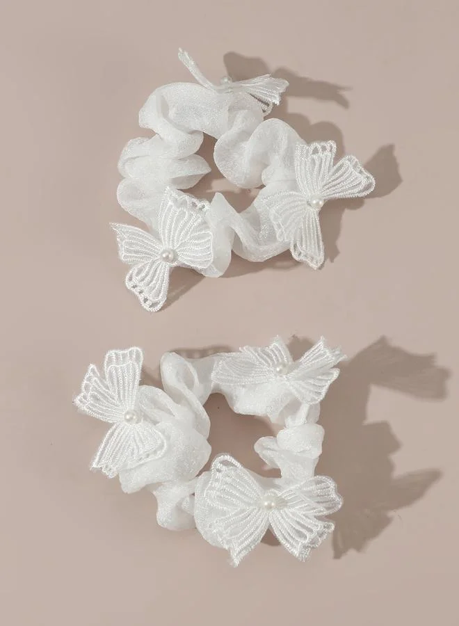 تايك تو Set of 2 - Butterfly Hair Ties