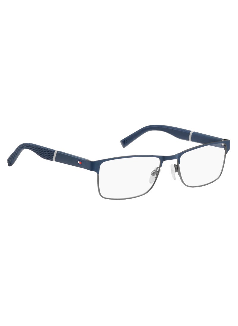 TOMMY HILFIGER - Men's  Rectangular Shape  Sunglasses Th 2041  35 - Lens Size: 35.1 Mm - Mtblu Ruth - Image 1