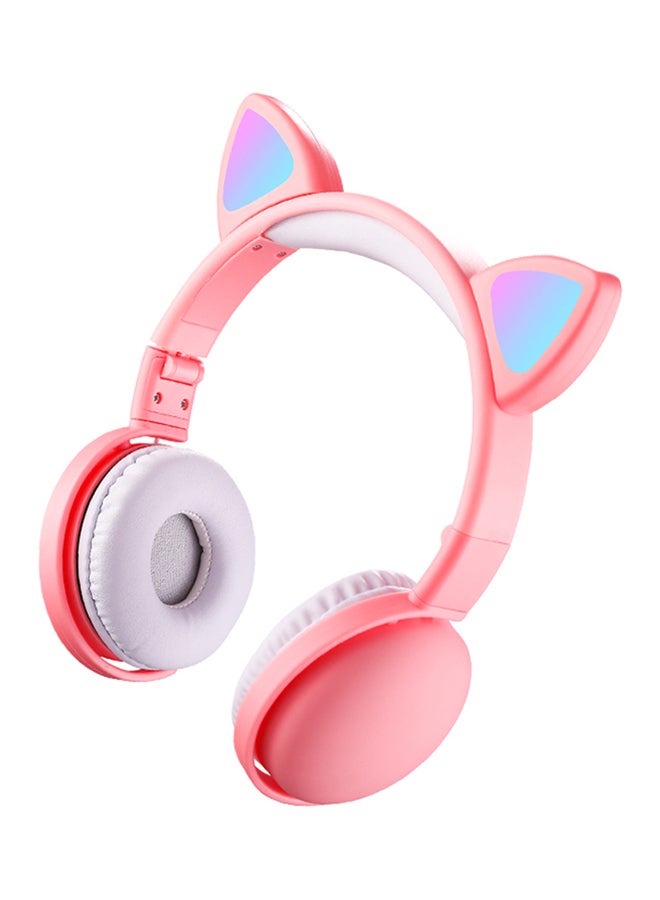 Alyashmac On-Ear Cat Ear Headphones Pink - Image 2