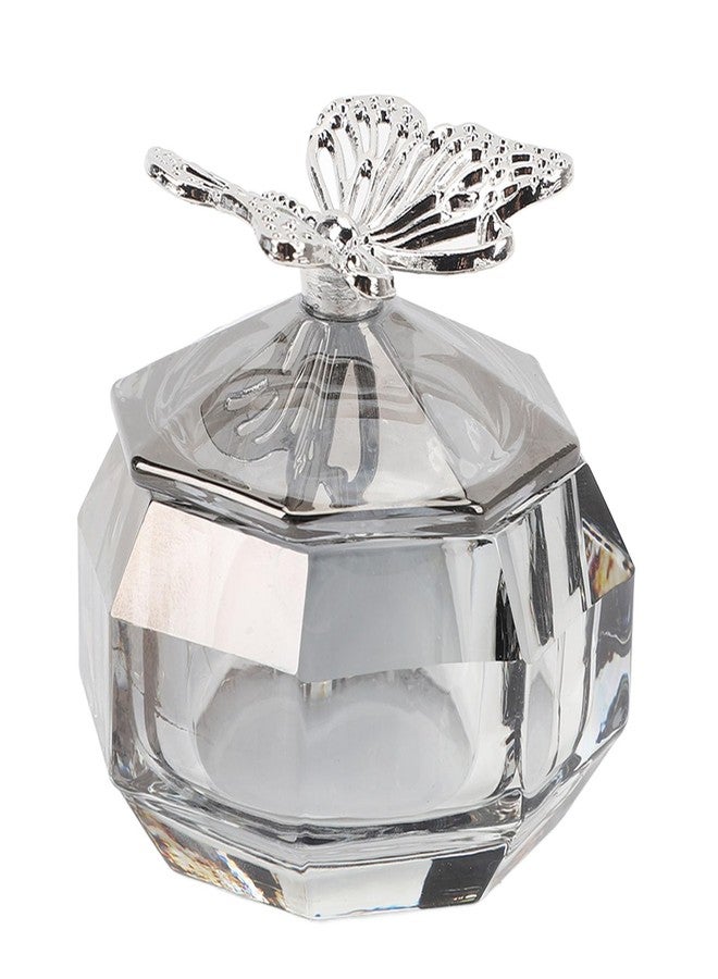 Cryfokt 1 PCS Dappen Dish for Acrylic Nails, Large Capacity Glass Monomer Dish Multifunctional Nails Tips Art Dappen Dish with Alloy Lid, Transparent Glass Crystal Cup for Jewelry Display - Image 1