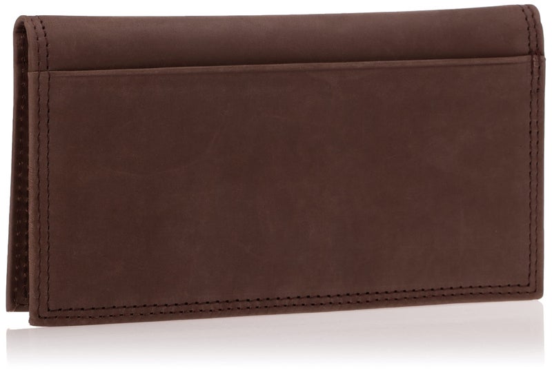 Timberland PRO Men's Rfid Leather Long Bifold Rodeo Wallet With Rfid, Dark Brown, One Size - Image 1