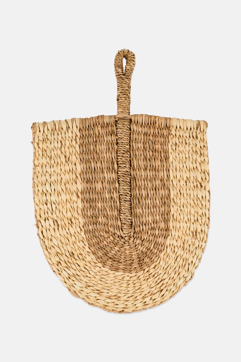 Muy Mucho Natural Handmade Fan Decoration, Beige - Image 1