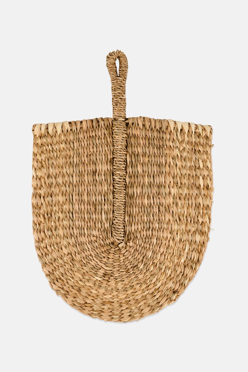 Muy Mucho Natural Handmade Fan Decoration, Beige - Image 2