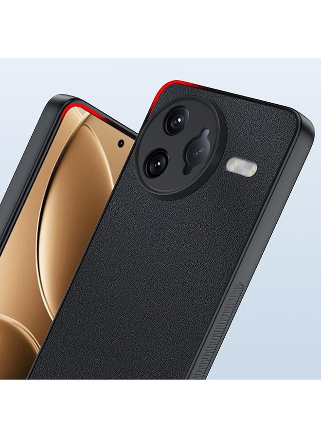 اس-توب جراب لهاتف Redmi K80 Pro، جراب هاتف جلدي رفيع للغاية من الجلد العادي - Image 4