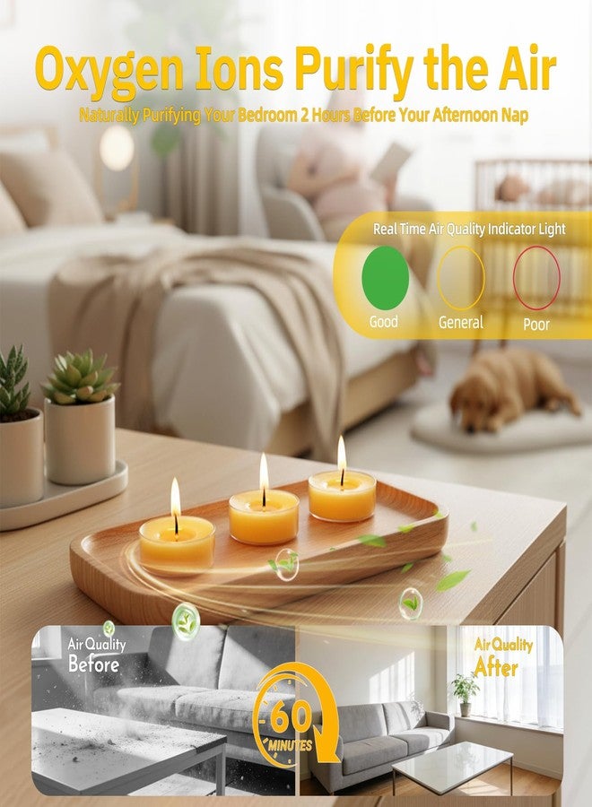 MAKALONE 12 Pack Pure Beeswax Tea Light Candles-Natural Beeswax Tealight Candles-2 Hour Short Burn Time Tea Candle for Meditation, Yoga,Shabbat and Home Decor Air Purifying-Smokeless - Image 4