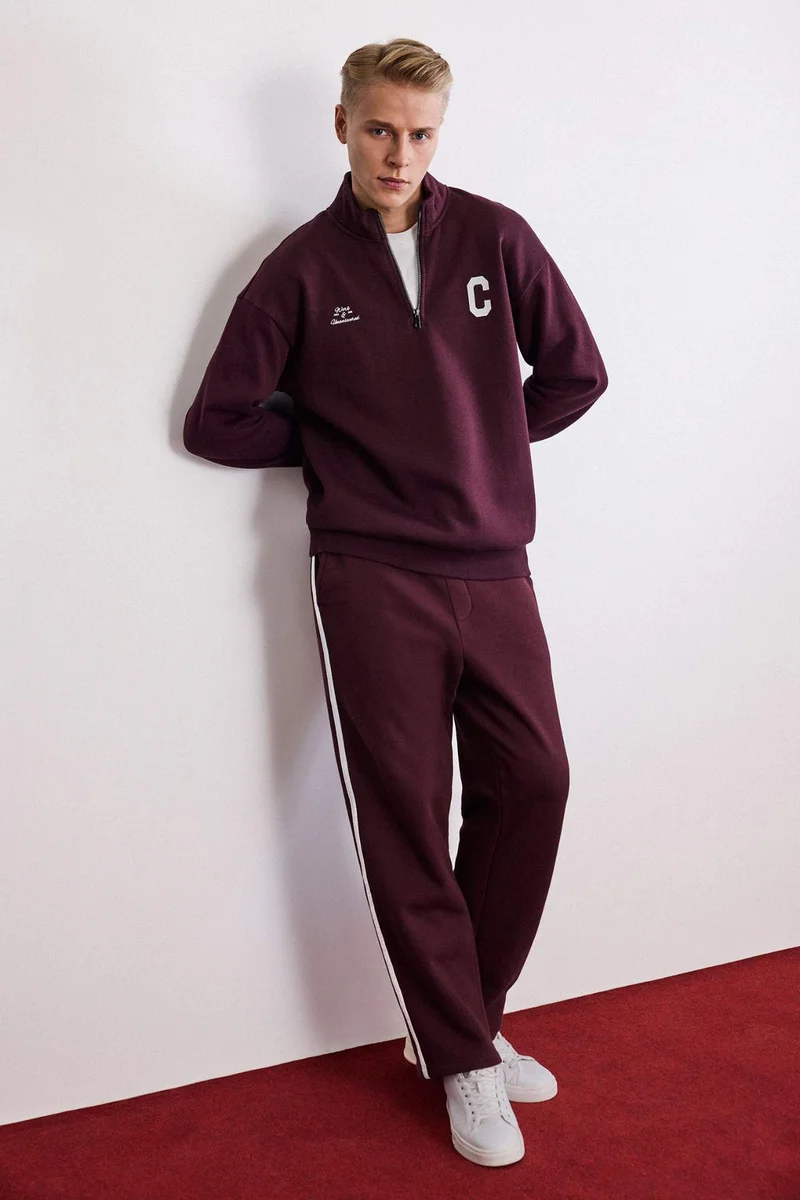 ديفاكتو Straight Leg Elastic Waist Sports Pants