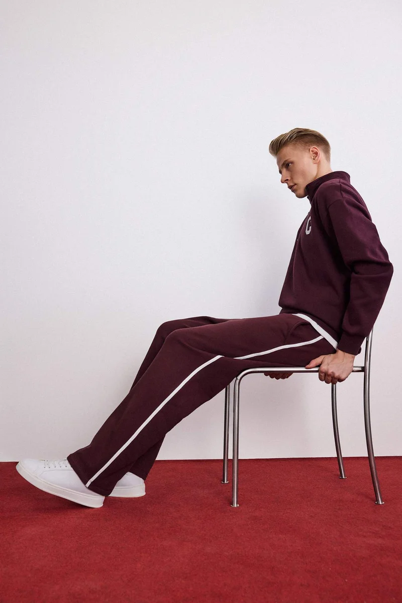 ديفاكتو Straight Leg Elastic Waist Sports Pants