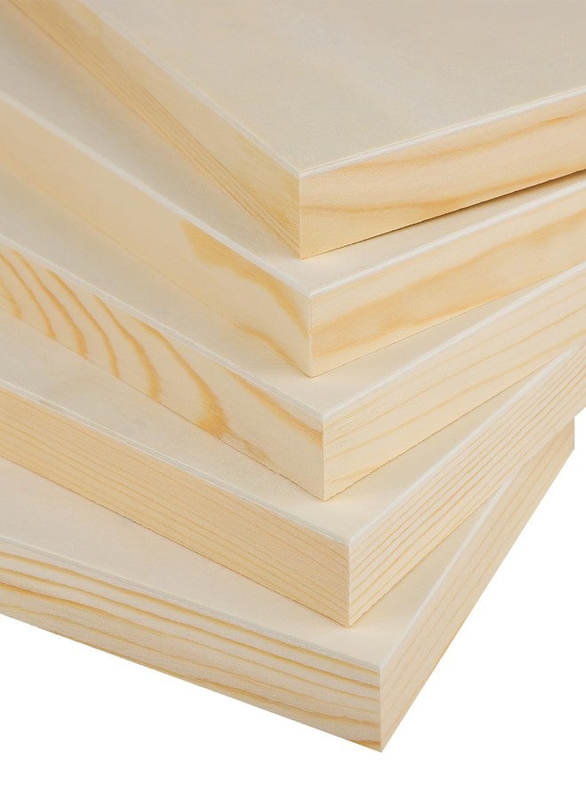 Aodaer 8 Pack Wood Panels 6 x 12 Inch Wooden Panels Canvas Unfinished Craft Wood Boards Panels for Art Crafts Acrylic and Oil Painting Pouring DIY Projects - Image 3