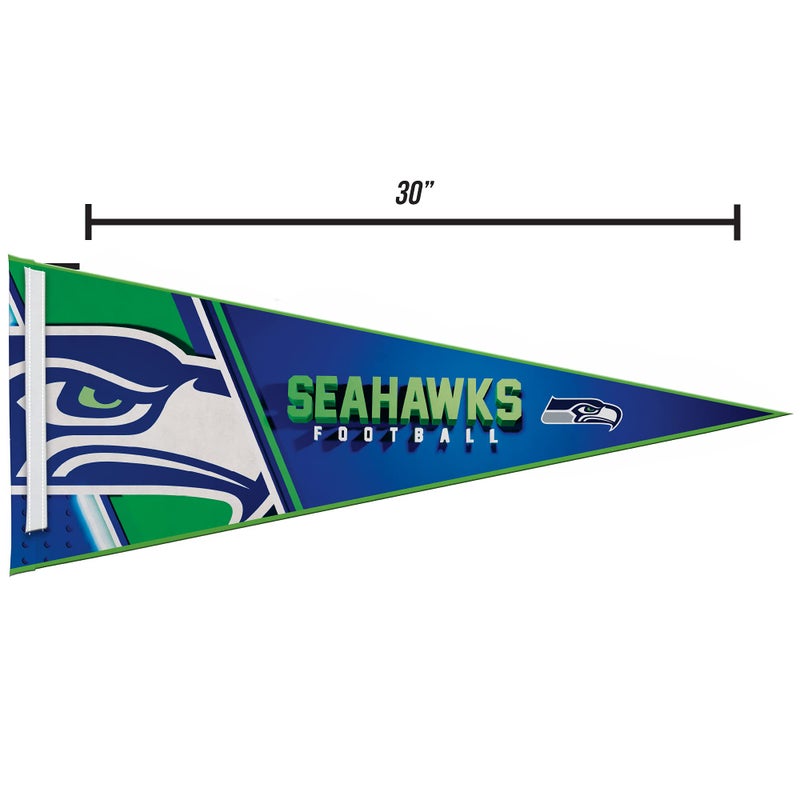 Rico Industries NFL Football Seattle Seahawks Primary 12" x 30" Felt Wall DÃ©cor Pennant - Great for Home/Bed Room/Man Cave DÃ©cor - Image 4