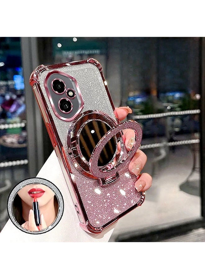 حافظة مغناطيسية لامعة لهاتف هونر 400 ， واقي عدسة الكاميرا ， حامل براق ， مرآة مكياج ， مرآة فاخرة متدرجة مقاومة للصدمات هونر 400 غطاء للنساء والفتيات هدية - Image 2