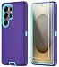 ONOLA Phone Case for Samsung Galaxy S25 Ultra Case with HD Screen Protector Heavy Duty Shockproof Dropproof 3Layer Cover Phone Case for Galaxy S25 Ultra 69PurpleSkyBlue - Image 2