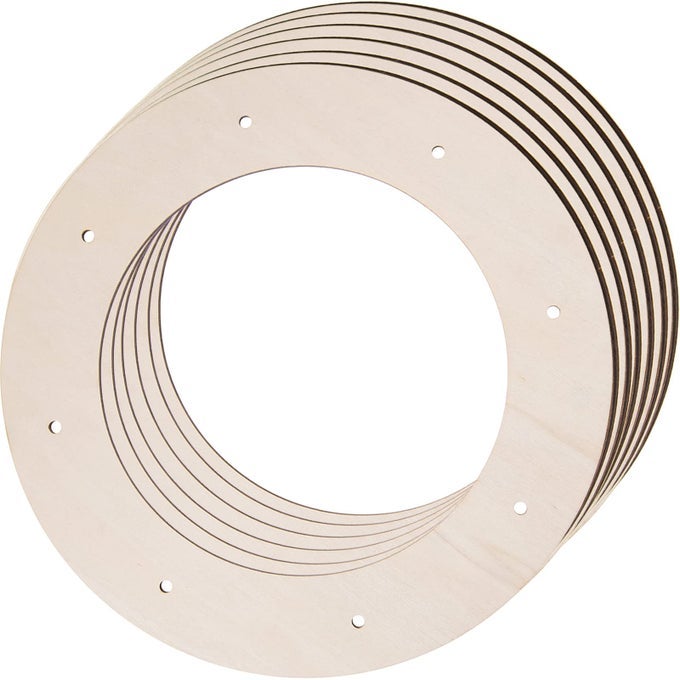 6 PCS WOODEN WREATH FRAMES FOR CRAFTS UNFINISHED WOODEN CRAFT FLORAL HOOP RINGS DIY CHRISTMAS GARLAND WOOD HANGING DECORATIONS FOR DIY CHRISTMAS WEDDING HOLIDAY WREATH WALL HOME CRAFT DECOR12 INCH