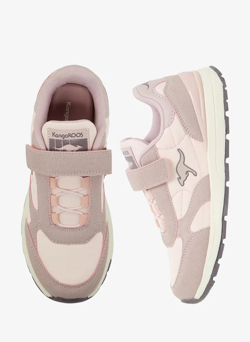 Kangaroos PINK Girls Panelled Hook & Loop School Sports Shoes for Women | Best Price UAE