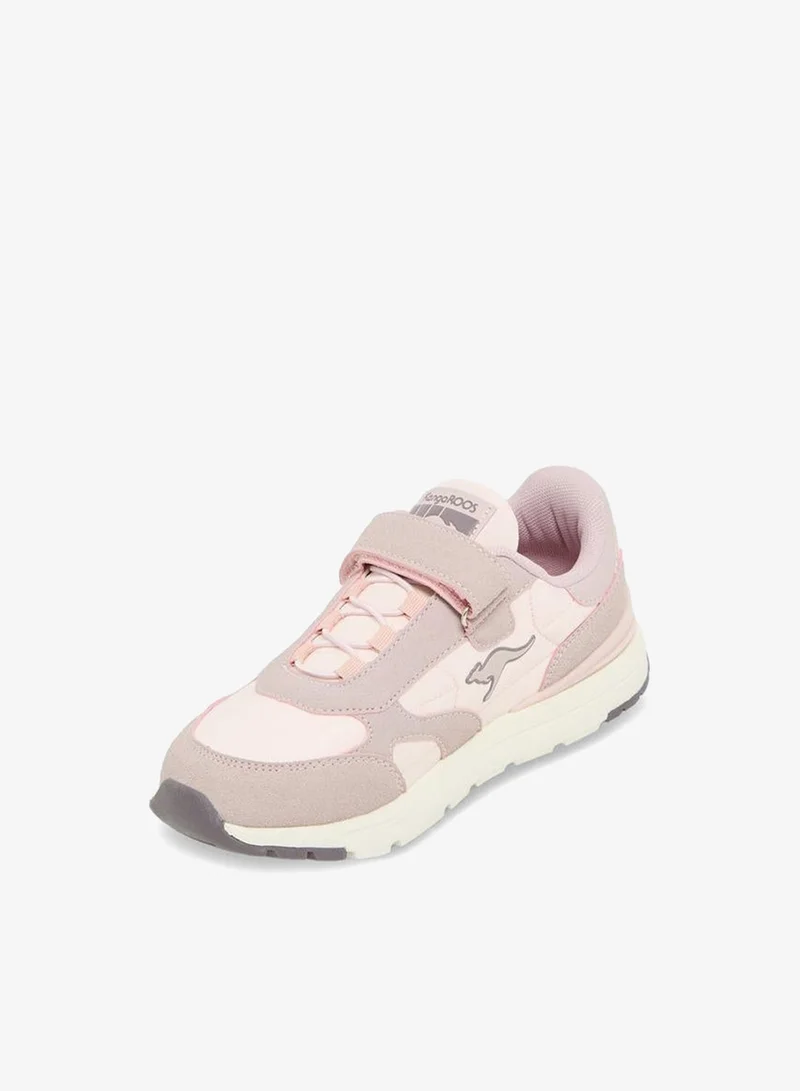 Kangaroos PINK Girls Panelled Hook & Loop School Sports Shoes for Women | Best Price UAE