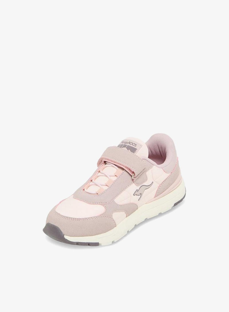 kangaROOS Girls Panelled Hook & Loop School Sports Shoes - Image 4
