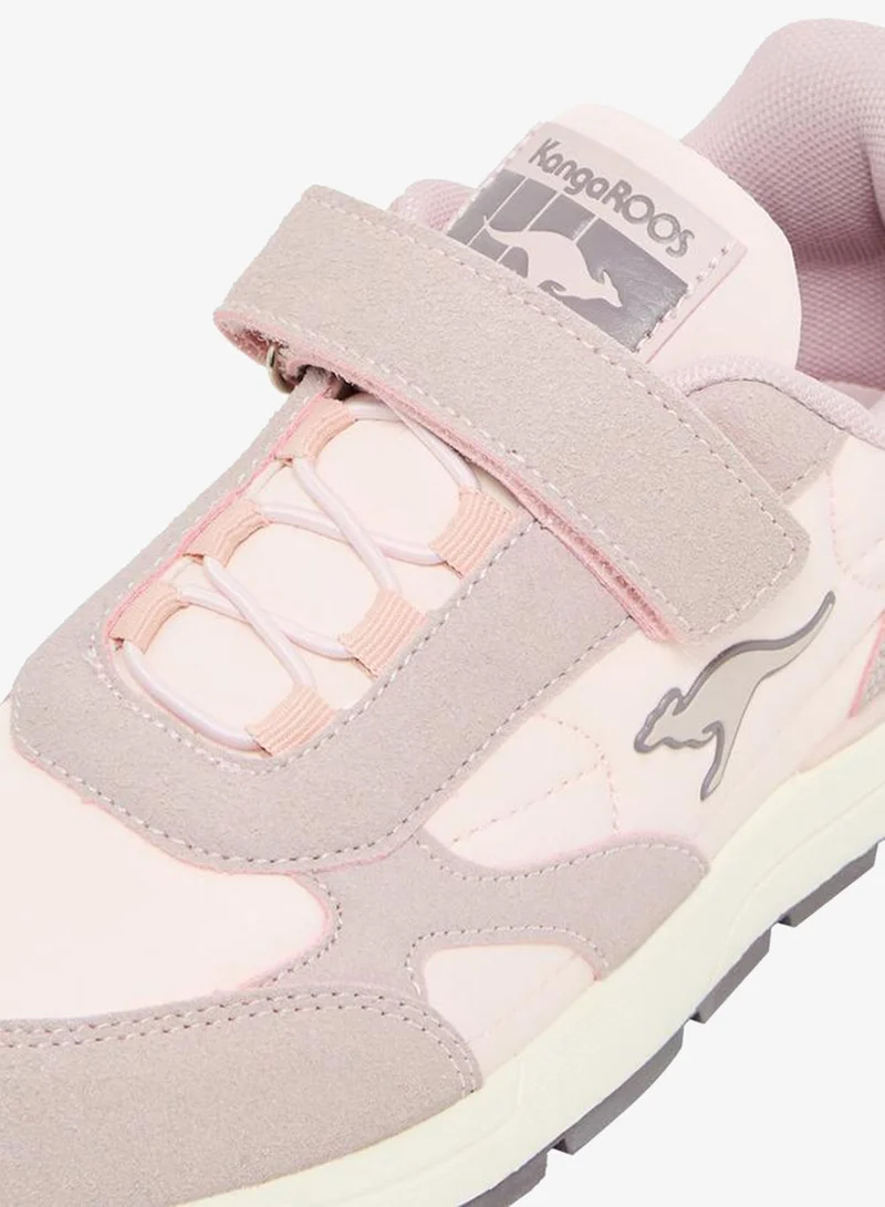 Kangaroos PINK Girls Panelled Hook & Loop School Sports Shoes for Women | Best Price UAE