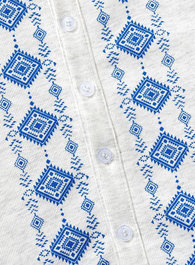 Take Two Boys Graphic Print Shirt and Shorts Set - Image 5