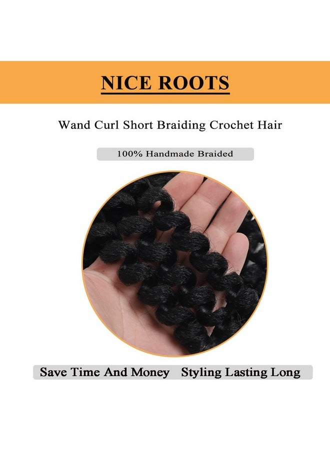 Flagship - Wand Curl Crochet Hair 12 Inch 5Pcs Jamaican Bounce Crochet Hair For Black Women Natural Black Jumpy Wand Curls Crochet Hair Short Pre Looped Curly Crochet Hair 1B - Image 1