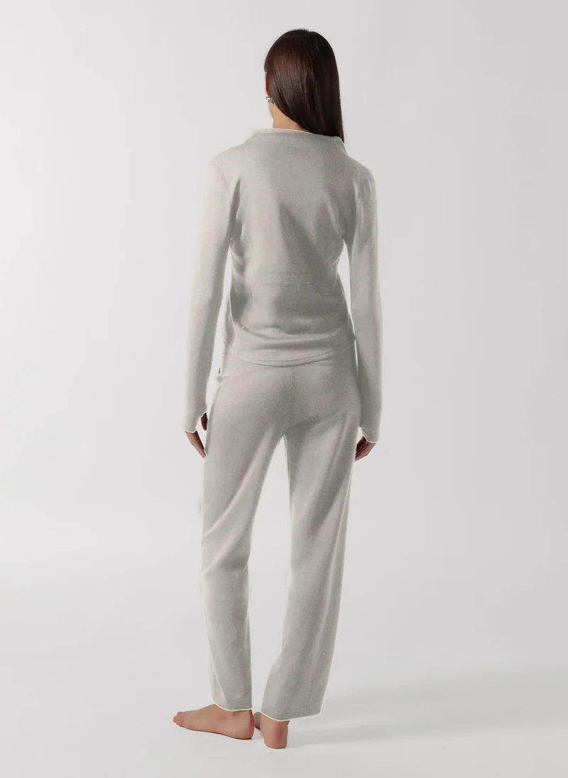 Shapes BEIGE SOFT CONTOUR ZIP-UP JACKET  SET for Women | Best Price UAE