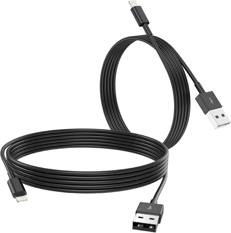 Uzento for iPhone Charger Cord,2 Pack Original USB to Lightning Cable Apple MFI Certified 6 Ft, Fast iPhone Charging Cord for iPhone 11/11Pro/11Max/ X/XS/XR/XS Max/8/7/6/5S/SE-Black - Image 1