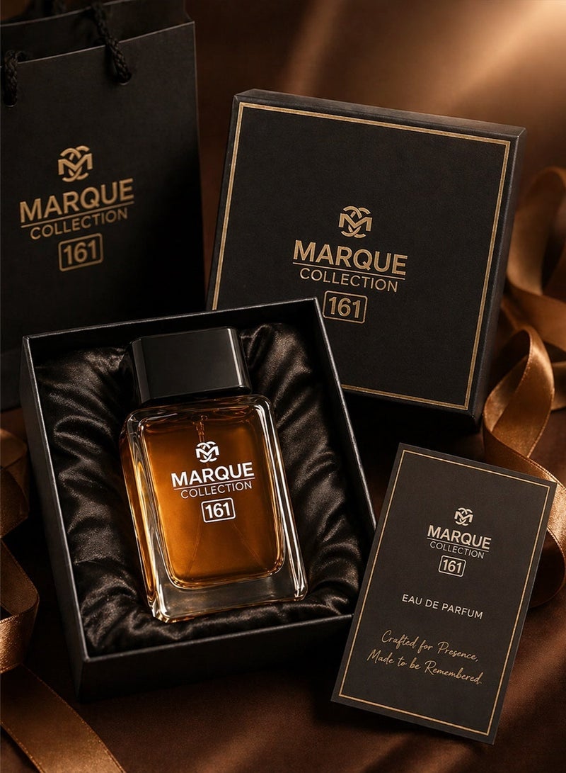 ماركيو كوليكشن عطر جلدي للرجال - مجموعة مارك رقم ١٦١ | عطر جلدي يدوم طويلًا للرجال بنفحات العسل والخشب | ٢٥ مل - Image 4