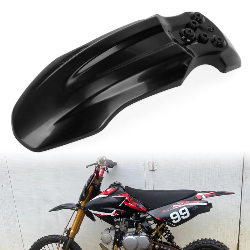 حماية مقدمة العجلة للدراجة النارية PSLER بلاستيك للدراجات الترابية مجموعة حماية الجسم CRF50 للدراجة الترابية 125CC باللون الأسود