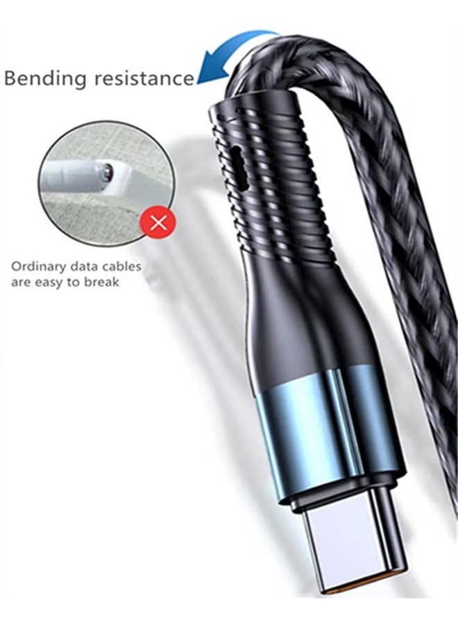 3-in-1 USB Fast Charging Cable - 120W Power Super Fast Charger Cords Universal Phone Charger, Multiple Charger Wire for Cellphone, Tablets and More - Image 4