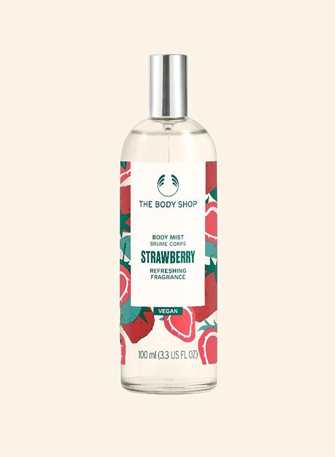 THE BODY SHOP Strawberry Body Mist – Refreshing Fragrance Spray with 97% Natural Ingredients | Sweet Fruity Scent, Vegan & Recyclable Packaging, 100ml - Image 5