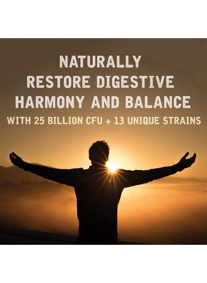 Natural Rhythm - Digestive Calm Probiotic (Plus L-Glutamine) 25 Billion CFU and 13 Strains. - Natural Support for Better Digestion - for Bloating & Constipation + Gas Relief & Leaky Gut - 60 Capsules. - Image 1