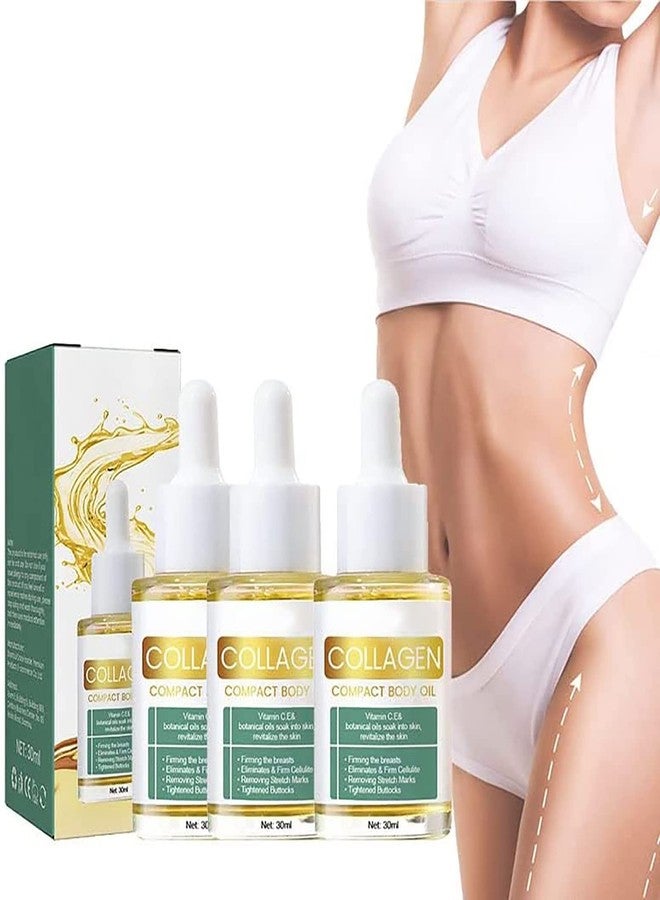 3PC Beauty Women Collagen Lifting Body Oil, Collagen Lifting Body Oil, Anti Aging Collagen Serum for Face, Reduces Fine Lines and Wrinkles - Image 1