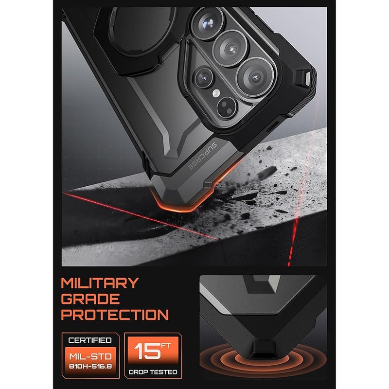 SupCase for Samsung Galaxy S26 Ultra Case with Kickstand (Unicorn Beetle Grip), 【Wireless Charging Compatible】 【Military-Grade Protection】 Heavy-Duty Magnetic Phone Case for S26 Ultra 6.9 Inch, Dark - Image 5