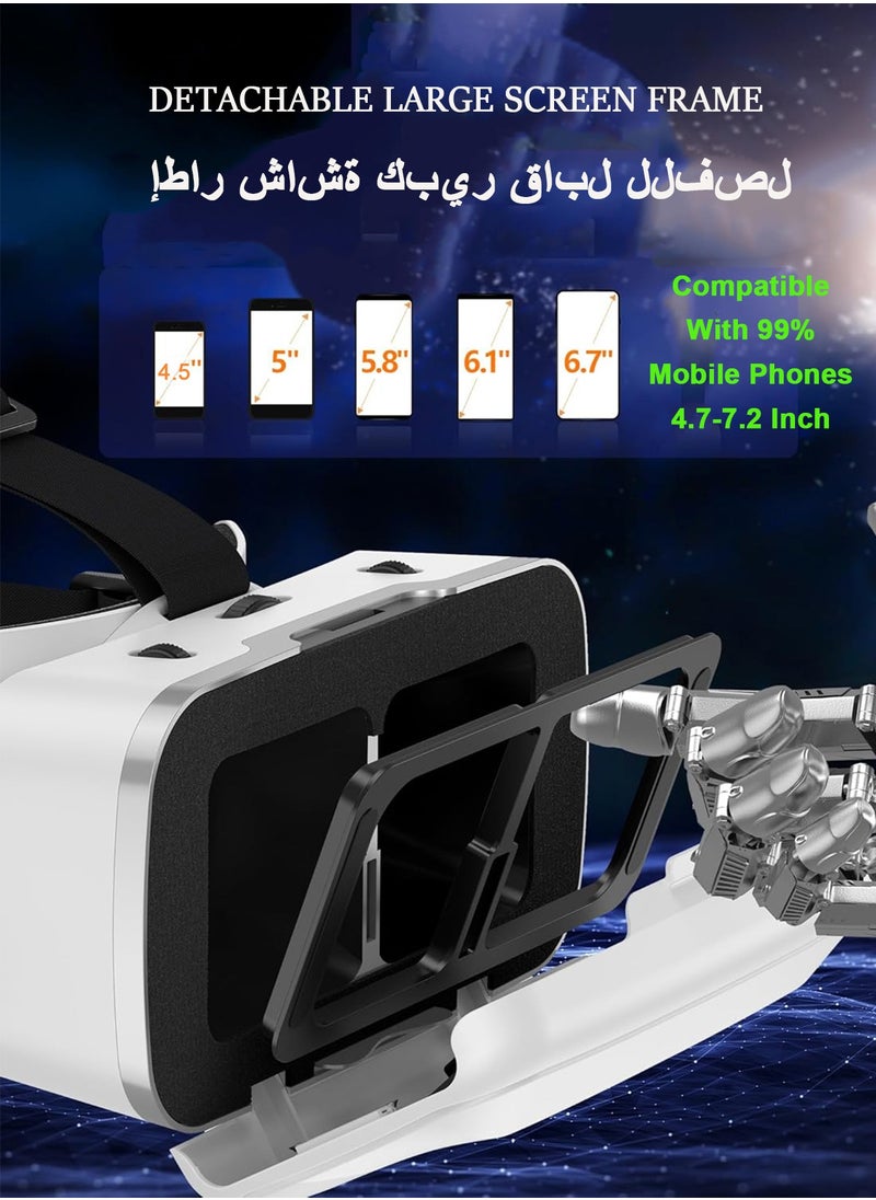 3D VR Virtual Reality Headset Support 720°Panorama Large Screen an-ti Bluelight Adjustable Pupil Distance Preven-t Fatigue Goggles for 4K Movies Games VR Glasses - pzsku/Z8839BE8FE41472FA3771Z/45/_/1722840089/0cf1fc0c-6a2c-42e7-a440-0da1f68c5e84