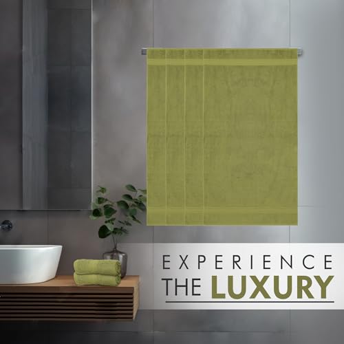 Ambra Linens 500 GSM Highly Absorbent Towels Set, 100% Cotton, Soft and Plush, All Seasons Use, Large, Everyday Use, Durable (4 Pcs Hand Towel Set, Summer Green) - Image 4