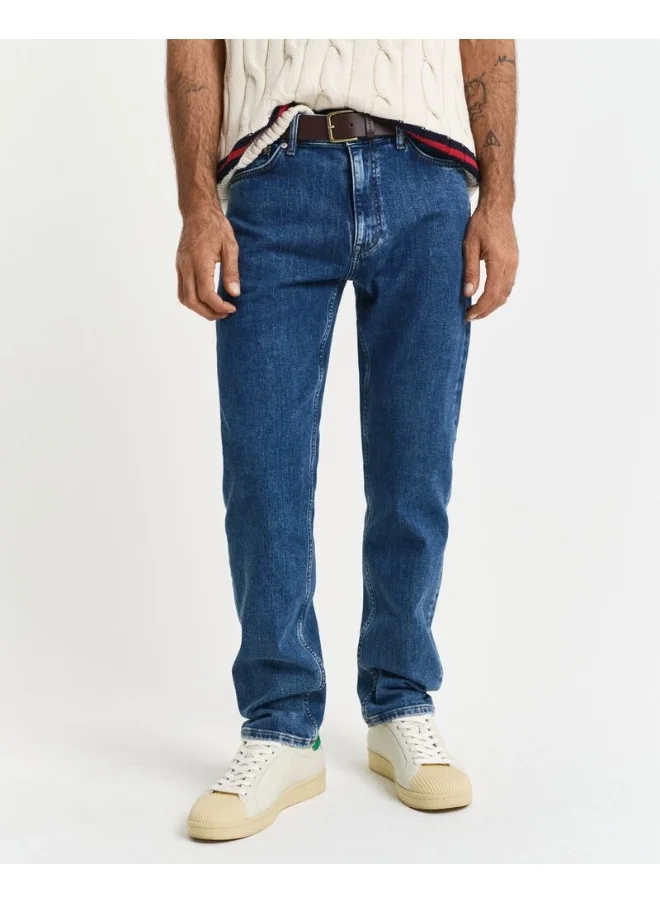 غانت Regular Fit Clean Wash Jeans